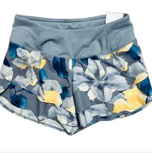 NWT Calia Blue and Yellow Athletic Floral Shorts